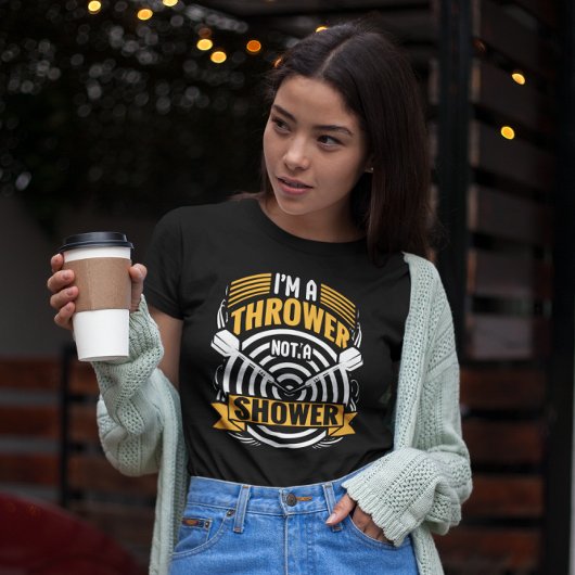 Turm Keine Dusche - Funny Dart Player T-Shirt