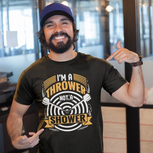 Turm Keine Dusche - Funny Dart Player T-Shirt