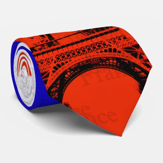 Turm-Krawatte Frankreichs Eiffel Krawatte (Gerollt)