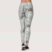 Turm-Leggings Paris Eiffel Leggings (Rückseite)