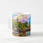 Turm Munttoren. Amsterdam. Holland. Kaffeetasse (Vorderseite Links)