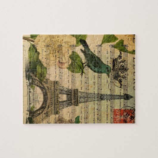 Turm Musiknotenkamelienfranzoseparis Eiffel Puzzle (Horizontal)