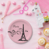 Turm-Papier-Teller Paris Eiffel Pappteller (Party)