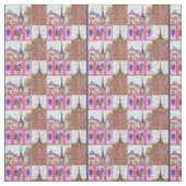 Turm Paris Eiffel inspiriertes Pointillismgewebe 2 Stoff (Muster)