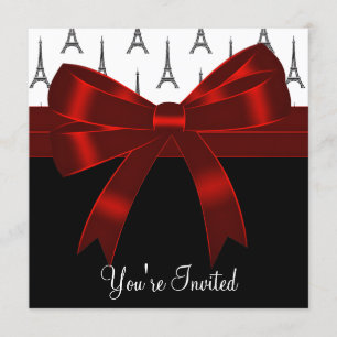Turm-Party Paris Eiffel Einladung