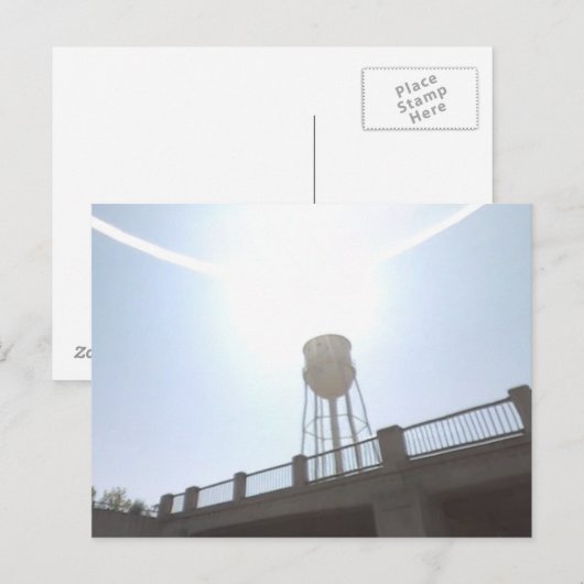 Turm Postkarte (Vorne/Hinten)