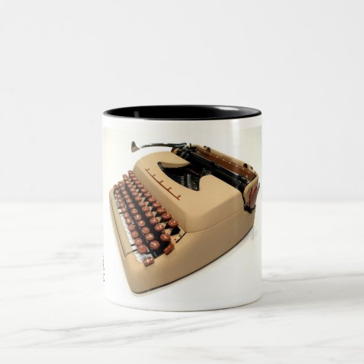 Turm-Präsidentenschreibmaschine Zweifarbige Tasse (Mittel)