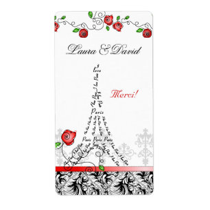 Turm-Rote Rose Weihnachten Paris Frankreich Merci