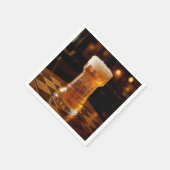 Turm-Schachfigur-Bierglas Serviette (Ecke)