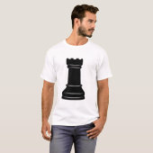 Turm Schachfigur Halloween T-Shirt (Vorne ganz)