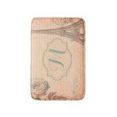 Turm-Shabby Chic-Bad-Matte Paris Frankreich Eiffel Badematte (Vorderseite Vertikal)