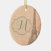 Turm-Shabby Chic-Verzierung Paris Frankreich Keramikornament (Rechts)