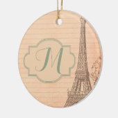 Turm-Shabby Chic-Verzierung Paris Frankreich Keramikornament (Links)