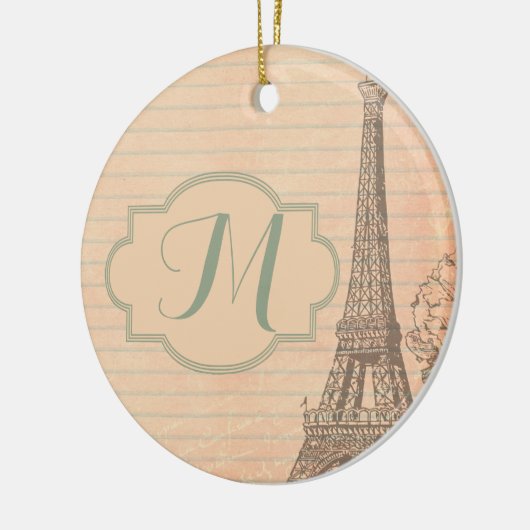 Turm-Shabby Chic-Verzierung Paris Frankreich Keramikornament (Links)