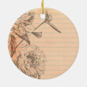 Turm-Shabby Chic-Verzierung Paris Frankreich Keramikornament (Hinten)