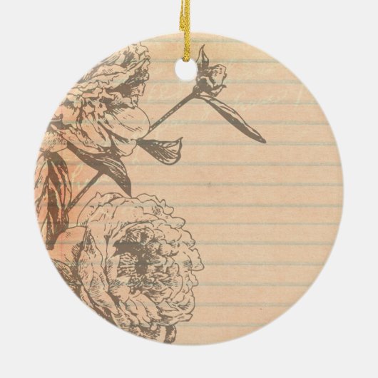 Turm-Shabby Chic-Verzierung Paris Frankreich Keramikornament (Hinten)