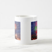 Turm-Stadt Paris Eiffel der Liebe mit Silvester Kaffeetasse (Mittel)