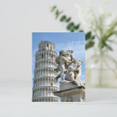Turm und La Fontana dei Putti, Pisa Postkarte (Stehend Vorderseite)