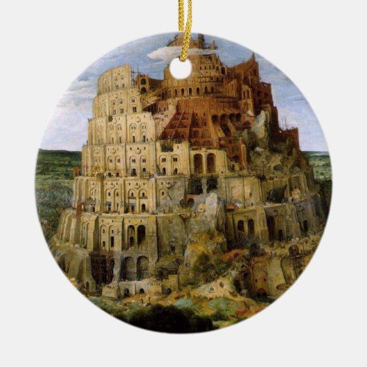 Turm von Babel - 1563 Keramikornament (Vorne)
