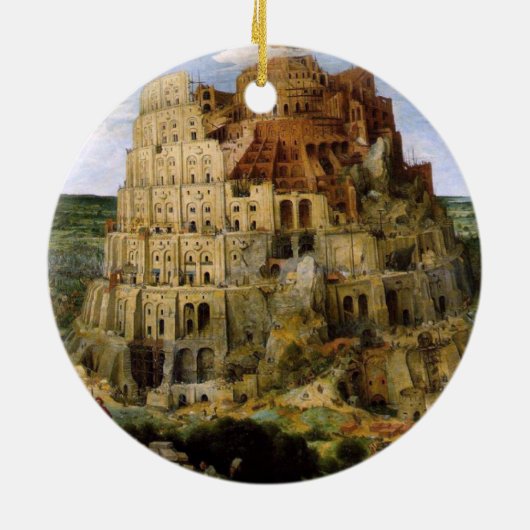 Turm von Babel - 1563 Keramikornament (Hinten)