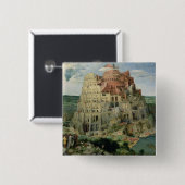 Turm von Babel, 1563 (Öl auf Tafel) Button (Vorne & Hinten)