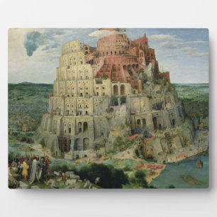 Turm von Babel, 1563 (Öl auf Tafel) Fotoplatte