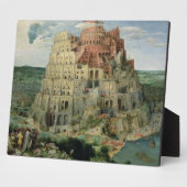 Turm von Babel, 1563 (Öl auf Tafel) Fotoplatte (Seite)