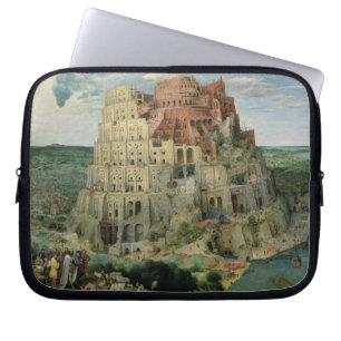 Turm von Babel, 1563 (Öl auf Tafel) Laptopschutzhülle