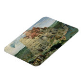 Turm von Babel, 1563 (Öl auf Tafel) Magnet (Linke Seite)