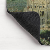 Turm von Babel, 1563 (Öl auf Tafel) Mousepad (Ecke)