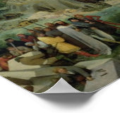 Turm von Babel, 1563 (Öl auf Tafel) Poster (Ecke)