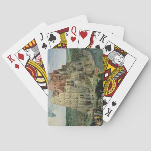 Turm von Babel, 1563 (Öl auf Tafel) Spielkarten (Rückseite)