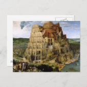 Turm von Babel - 1563 Postkarte (Vorne/Hinten)
