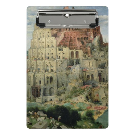 Turm von Babel Mini Klemmbrett (Vorderseite)