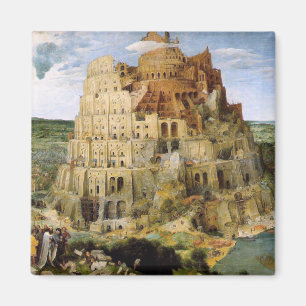 Turm von Babel - Peter Bruegel Magnet