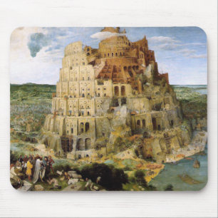 Turm von Babel - Peter Bruegel Mousepad