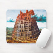 Turm von Babel, Pieter Bruegel der Ältere Mousepad (Mit Mouse)