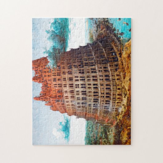 Turm von Babel, Pieter Bruegel der Ältere Puzzle (Vertikal)