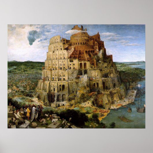 Turm von Babel Print Poster (Vorne)