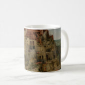 Turm von Babel von Peter Bruegel dem Älteren Kaffeetasse (VorderseiteRechts)