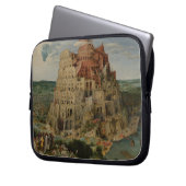 Turm von Babel von Peter Bruegel dem Älteren Laptopschutzhülle (Vorderseite Links)
