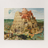 Turm von Babel von Peter Bruegel dem Älteren Puzzle (Horizontal)