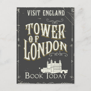 Turm von London Vintage Poster Postkarte