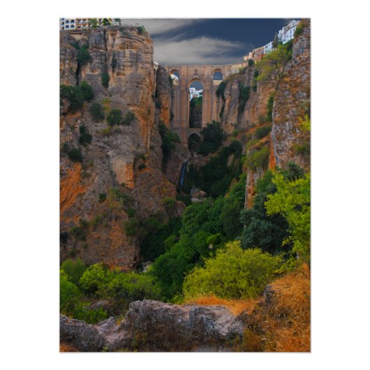 Turm von oben - Ronda Spanien Poster (Vorderseite)