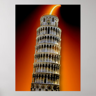 Turm von Pisa Energy Poster