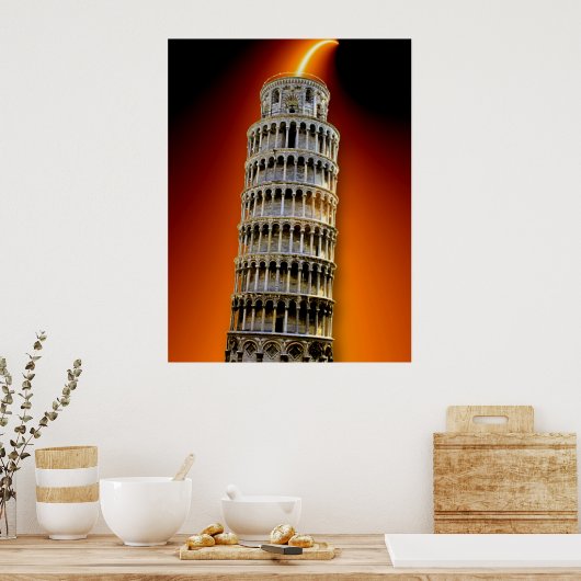 Turm von Pisa Energy Poster (Küche)