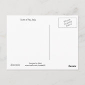 Turm von Pisa, Italien Postkarte (Rückseite)