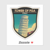 Turm von Pisa Italien Reisen Vintag Aufkleber (Blatt)