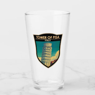Turm von Pisa Italien Reisen Vintag Glas