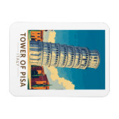Turm von Pisa Italien Reisen Vintag Magnet (Horizontal)
